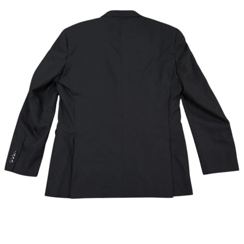 Ted Baker Blazer Mens 42R Black Regular Jay CT Wool Sport Coat Made Fabric Italy